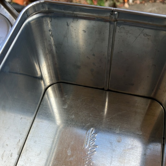 Beauty Ware by Lincoln Chrome Tea Cannister w. Lid 6.15x4.5x5" - Picture 15 of 17